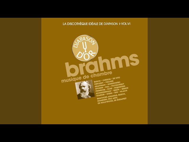 Brahms - Sonate pour violoncelle et piano n°1:Finale : Arthur Rubinstein / Gregor Piatigorsky