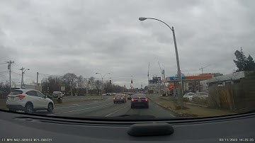 Gas Station Run. Winter Hill. Somerville, MA