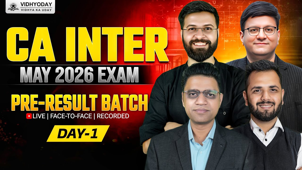 CA Inter Pre-Result Batch for May 2026 Exam | Start Early, Stay Ahead ...