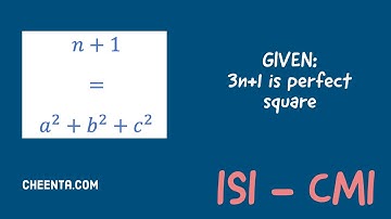 Three Squares in Number Theory - ISI CMI Entrance - TOMATO Subjective 24