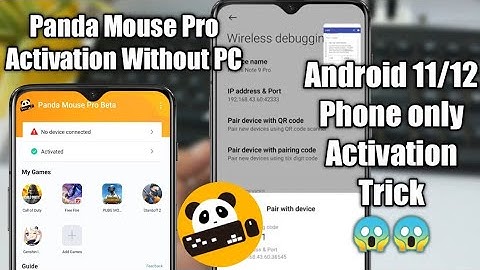 panda mouse Pro activate Android 11 and 12