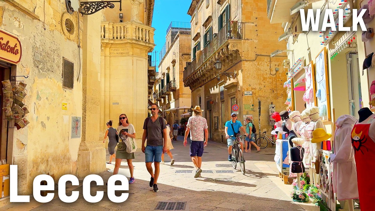 LECCE Walking Tour | Italy’s Baroque City for Big TVs 4K/60fps