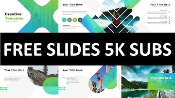 FREE animated Powerpoint template. 5000 subs SPECIAL! Powerpoint tricks