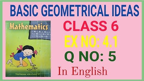 Ex 4.1 Q 5 Class 6 Basic Geometrical Ideas Chapter 4