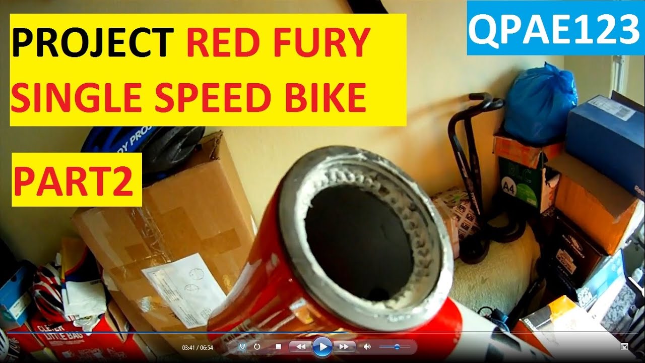 REPLACING LOOSE BEARINGS In Bike Headset Project2'' Red Fury'' Single