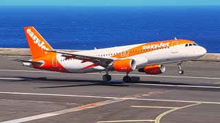 12 WINDY LANDINGS SKILLED PILOTS At Madeira Airport