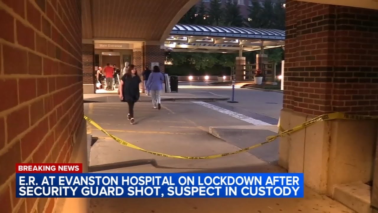Security officer shot inside emergency room at Evanston Hospital, suspect in custody, police say