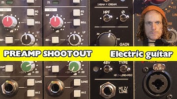 Preamp Shootout - Guitar sound comparison between 500 series Neve, API, SSL, Cranbourne and RME