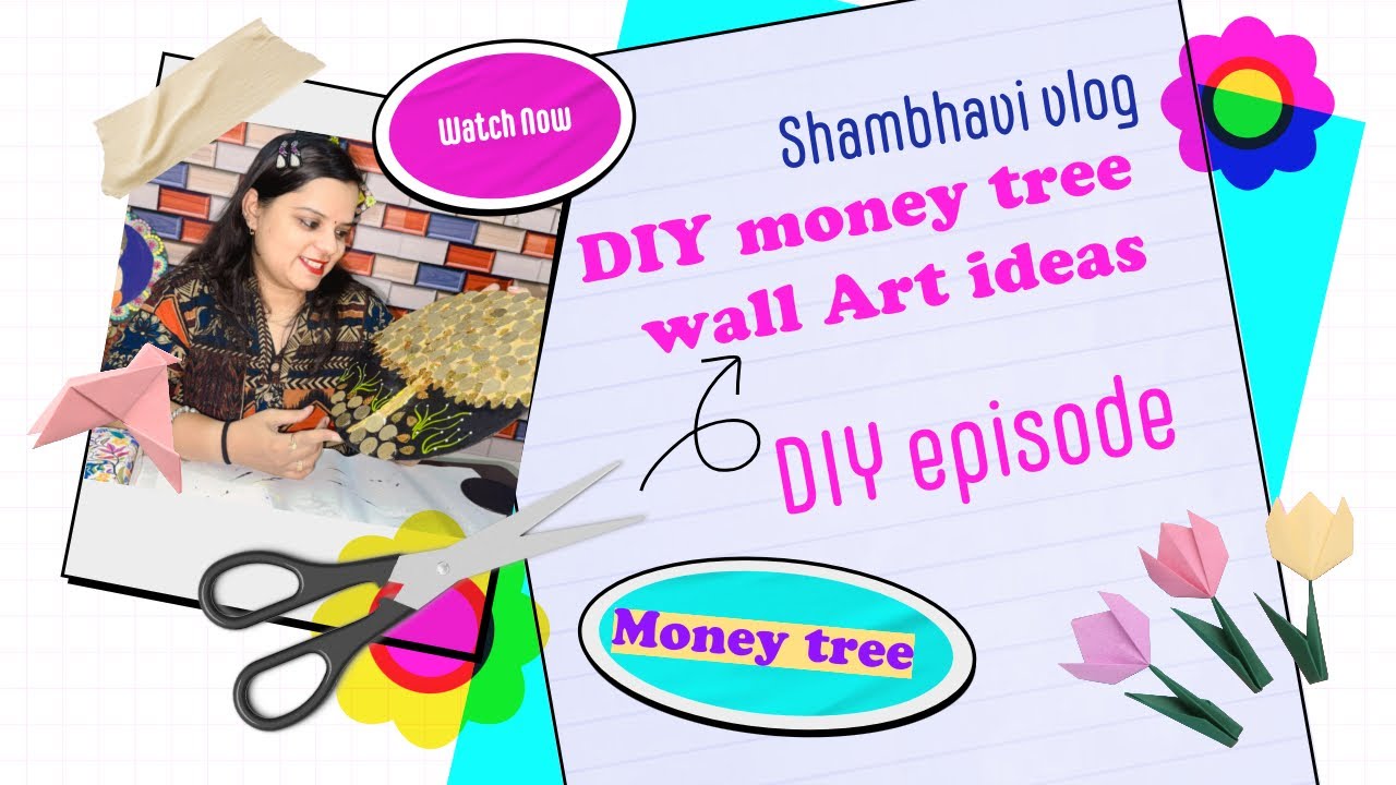 DIY money tree wall Art ideas | handmade wall hanging DIY | coin crafts | How to make handmade gift
