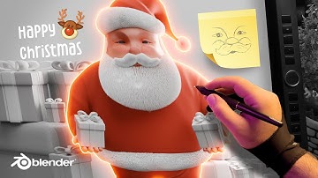 Creating a Stylized 3D Santa Claus in Blender