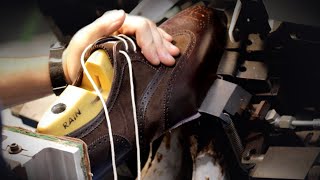 Как изготавливаются рантовые туфли Goodyear Carmina Shoemaker