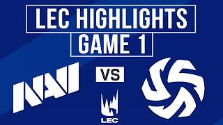 NAVI vs SHFT Highlights Game 1 | LEC 2026 Summer Split | Natus Vincere vs SHIFTERS