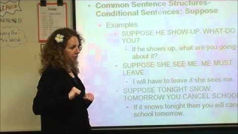 Beginning American Sign Language-Week Seven-Common Sentence Structures-Conditional Sentences