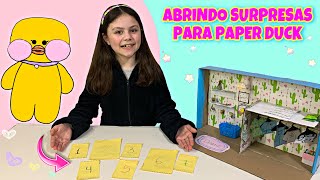 ABRINDO SURPRESAS PARA PAPER DUCK | Pato de papel famoso do TikTok @DiariodaPrii