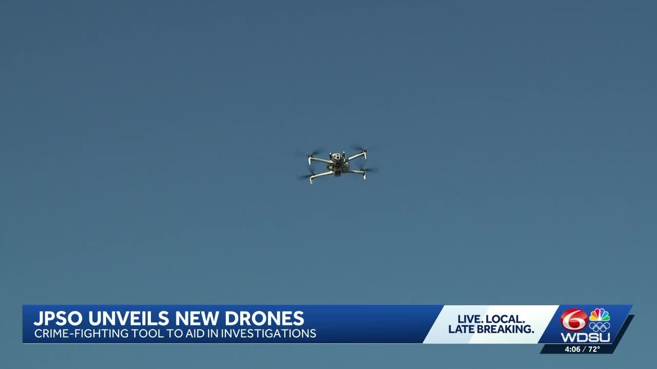JPSO demonstrates new drone technology used to fight crime - YouTube
