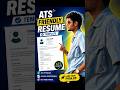 Get 90%+ ATS Score! 🔥 Best Free Resume Template in Tamil #shorts #fyp