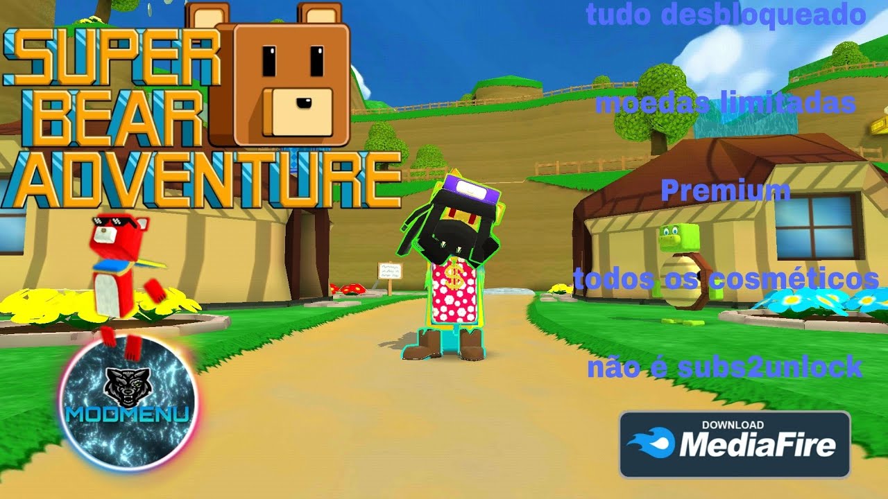 Esse vídeo é de Mod de Super Bear Adventure espero que goste😉❤