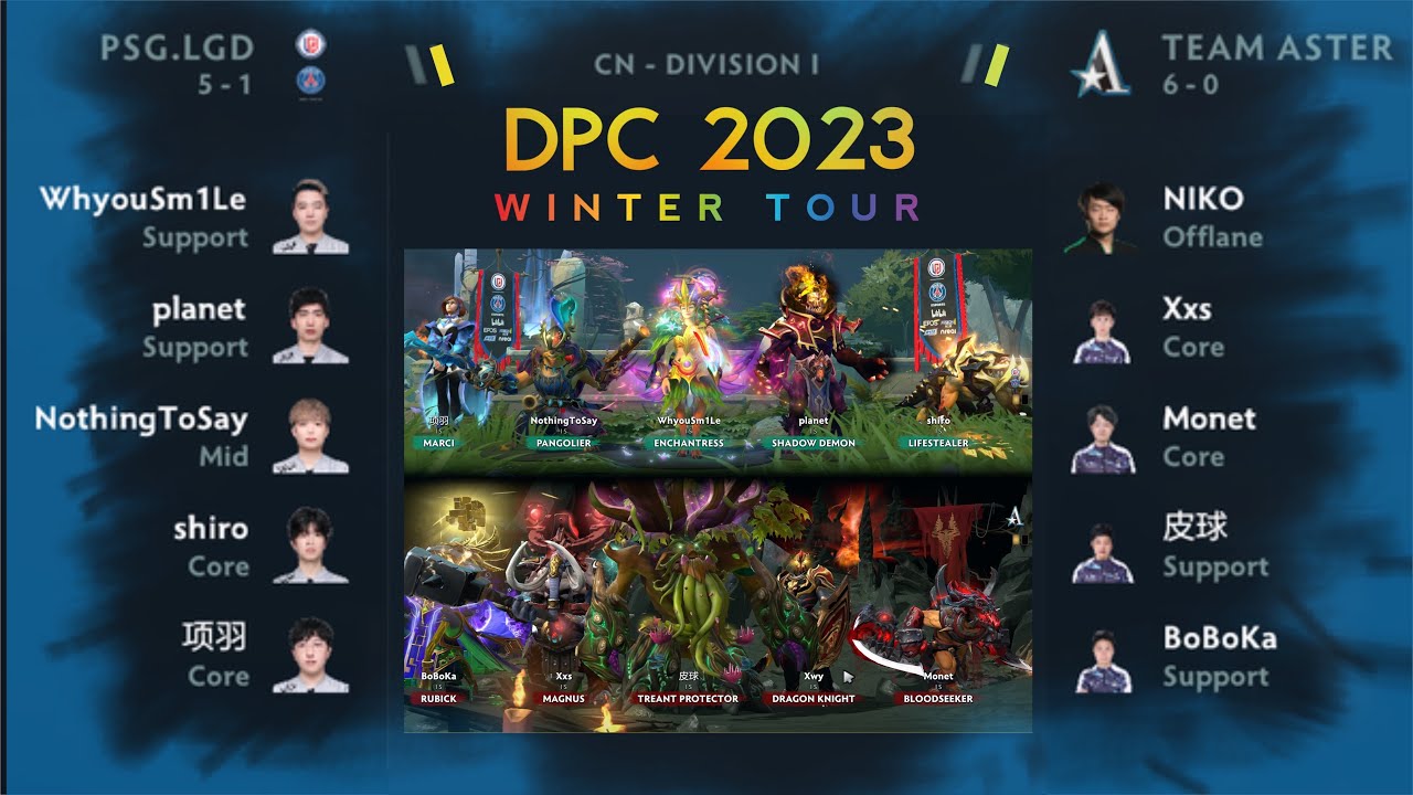 Team Aster vs PSG.LGD (game3) DPC 2023 CN Winter Tour Division I