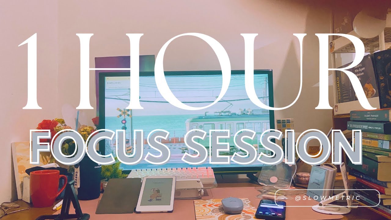1-Hour Deep Focus Session | Study & Read With Me | Piano & Fireplace ...