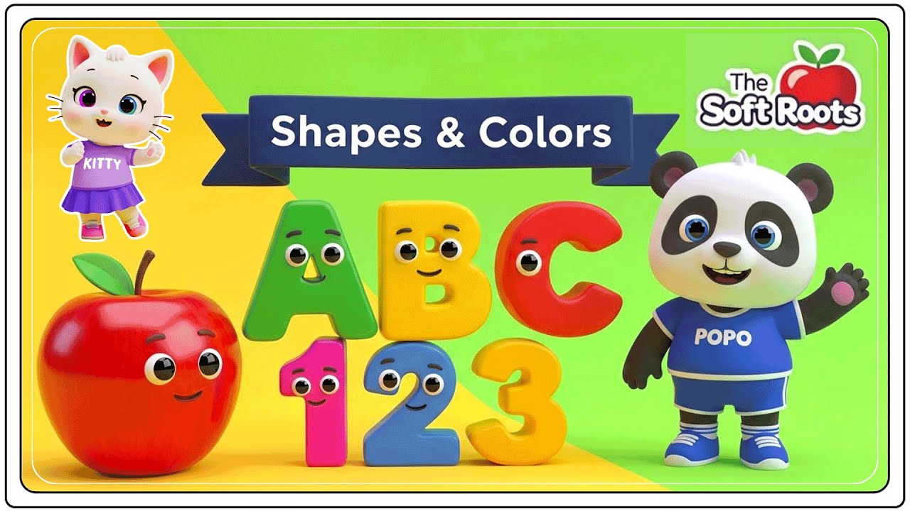 Preschool Learning activities for 3 year olds at home | Learn ABC Phonics Shapes Numbers Colors 🌈