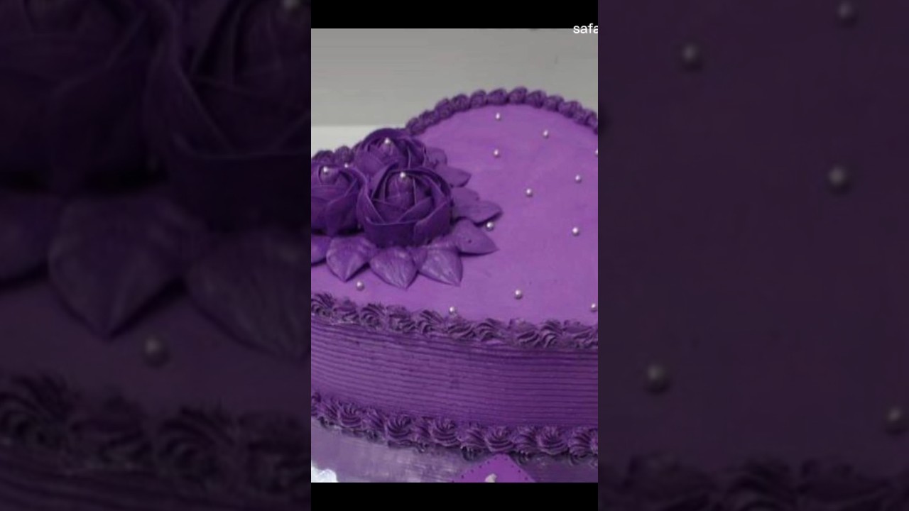 beautiful heart shape birthday cake