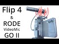 Samsung Z Flip 4 vlogging with a RODE VideoMic GO II external microphone