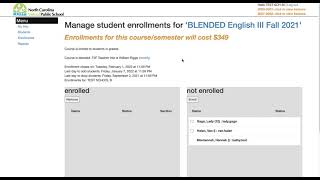 Enrolling into NCVirtual OCS Courses