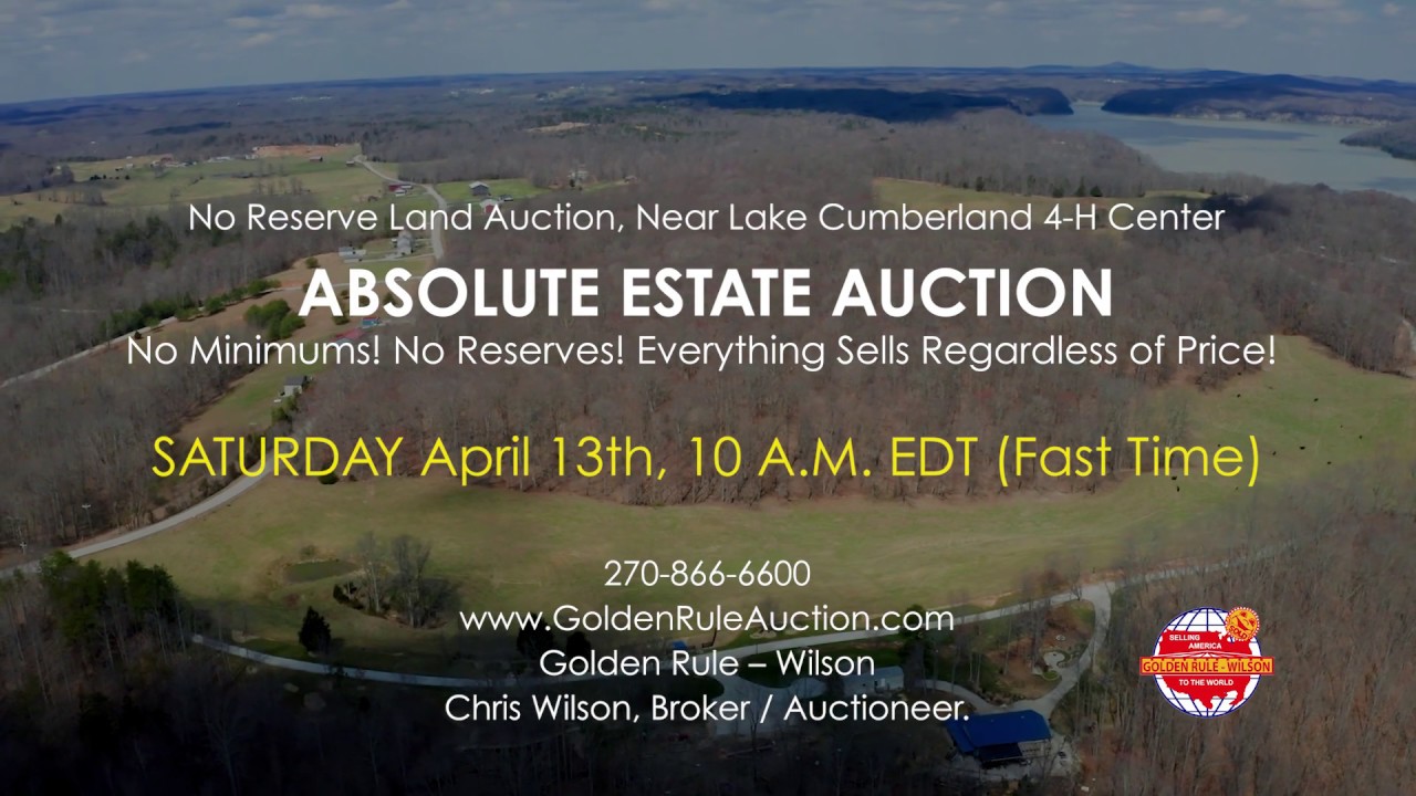 No Reserve LAKE CUMBERLAND LAND AUCTION Near 4H Leadership Center and