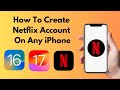 How To Create Netflix Account On iPhone (2023) Create Netflix Account On iPhone