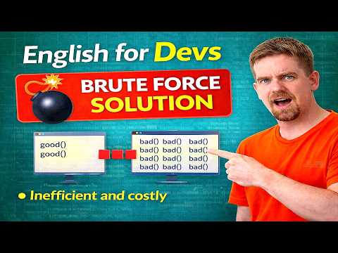 Brute Force Solution Explained for Software Engineers | English for Coding Interviews