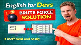 Brute Force Solution Explained for Software Engineers | English for Coding Interviews