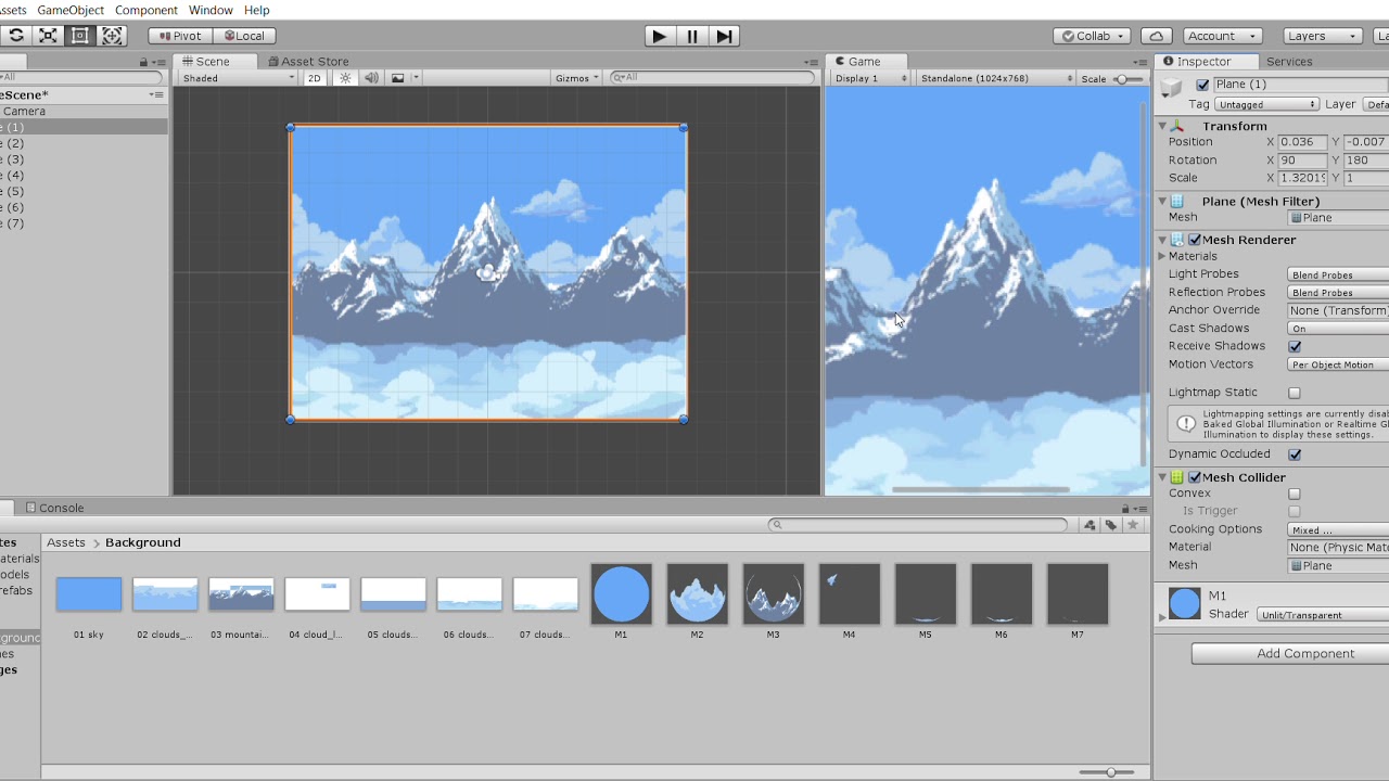Parallax en UNITY ' proyecto 2D - YouTube