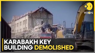 Former Karabakh Armenian Parliament Building Destroyed Wion