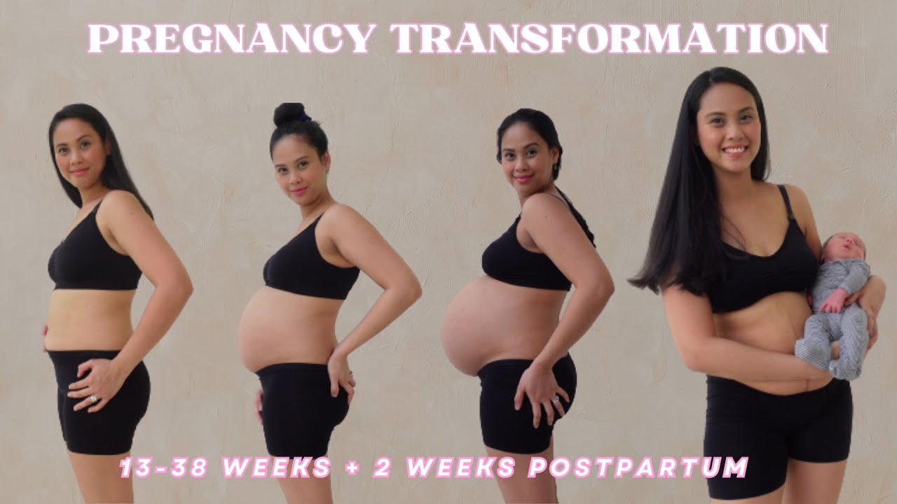 Pregnancy Transformation for baby #2 / Week by week from 13 weeks