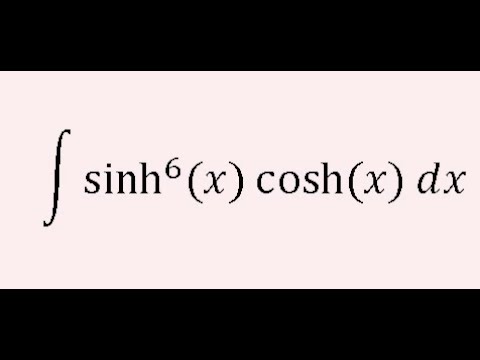 Integrate sinh⁶(x)·cosh(x) in Seconds! 🔥