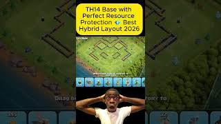 TH14 Base with Perfect Resource Protection 💎 Best Hybrid Layout 2026