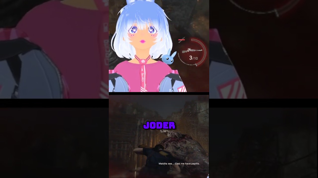 QUE!! #shorts #residentevil #residentevil4 #vtuber #reaccion #meivclips