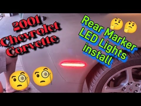 01 Chevrolet Corvette C5 Vette Lights Rear Side Marker Lights install 