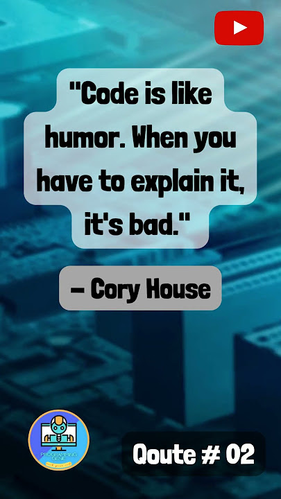 || QOUTE NO 02 || Cory House || PROGRAMMING-GENIE || #shorts