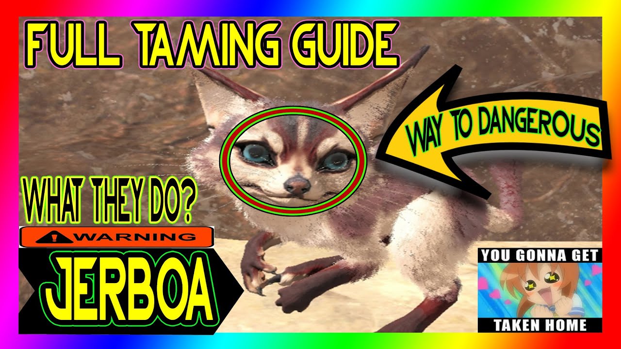 MOST IMPORTANT DINO! JERBOA! Taming Guide Ark Scorched Earth