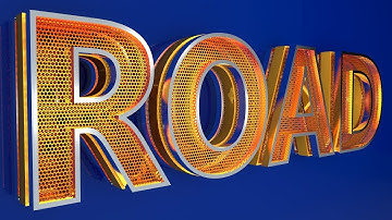 C4D TUTORIAL -  Metal & Gold Text Effect