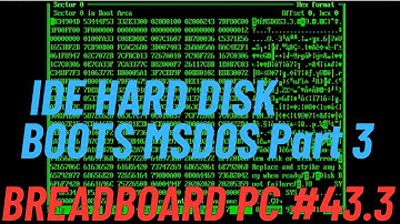 Breadboard 8088 PC #43.3 IDE-schijf en controller, deel 3