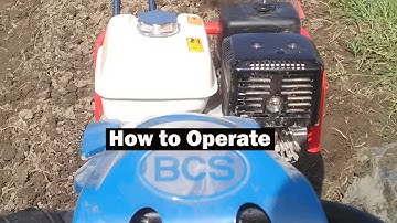 BCS Tractor Basics Tutorial