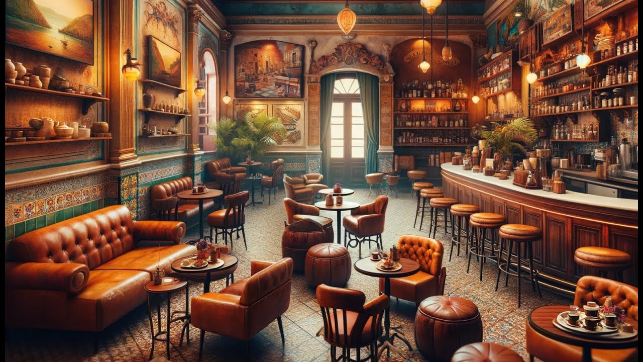 Chillout Lounge Cuban Elegance - Tranquil Havana Café Ambience - Study, Work, Chill  HD 1080p