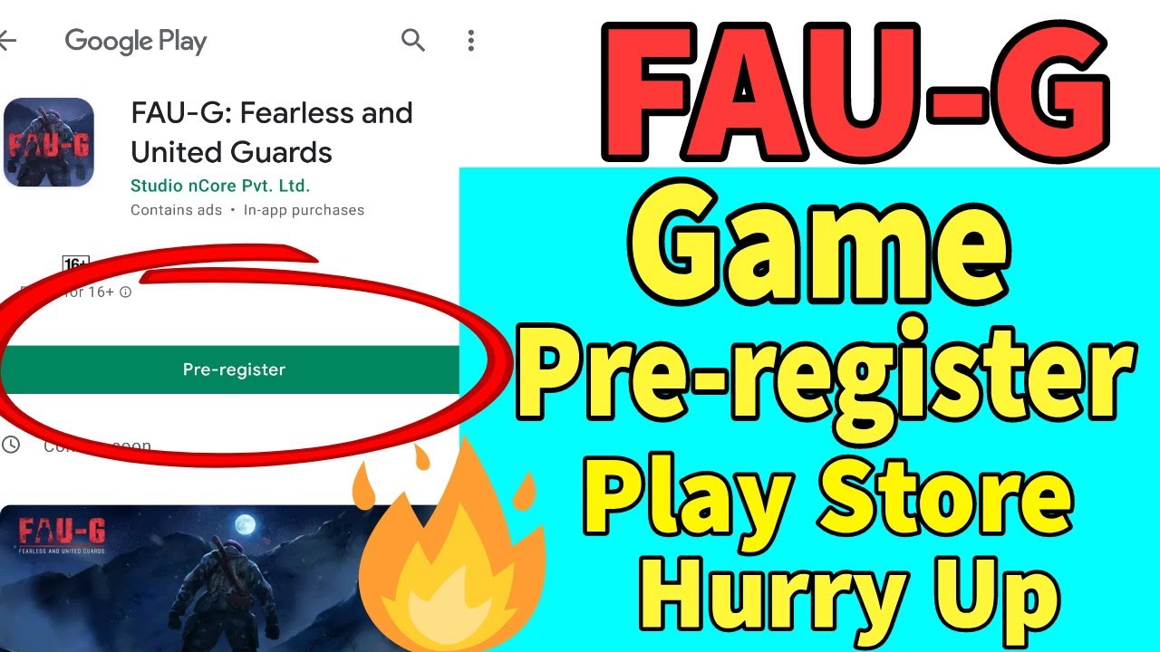 Fauji Game Pre Registration Start on Play Store Officially By ncore