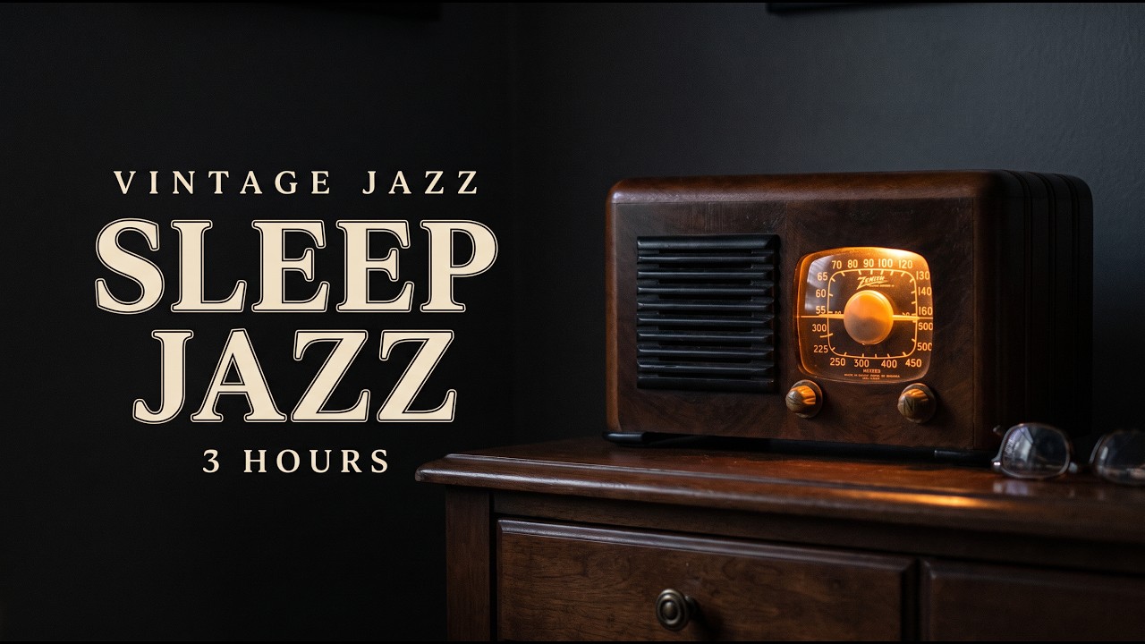 Saxophone Jazz for Sleep 🌙 Soft 1940s Radio at Night | 3 Hours