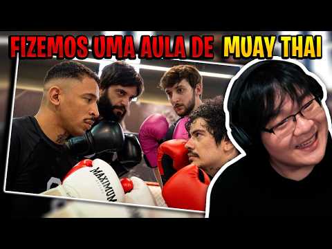 FIZEMOS UMA AULA DE MUAY THAI ft. Carlos Prates (Balela) | Tiba REACT