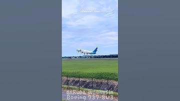 ✈️POV: Garuda Indonesia Close-Up Takeoff | B737-8U3 Flight Medan-Jakarta