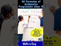 All Formulas Of Arithmetic Progression AP Class 10 Maths Shorts Youtubeshorts Viral Fun Ap 