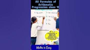 All Formulas of Arithmetic Progression (AP) | Class 10 Maths #shorts #youtubeshorts #viral #fun #ap